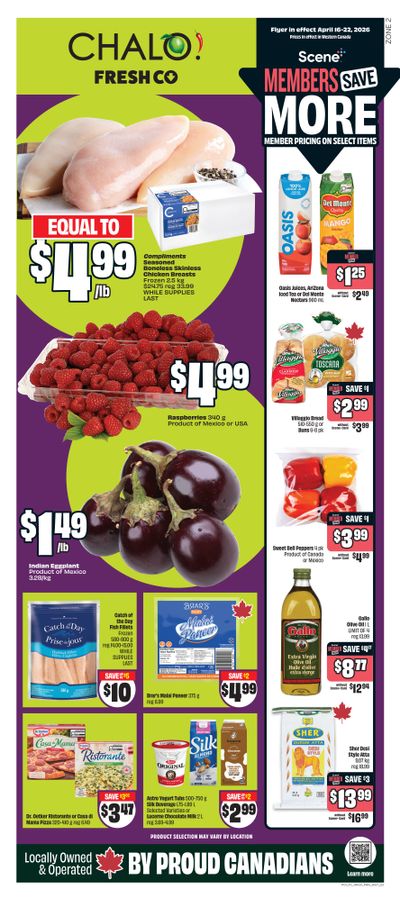 Chalo! FreshCo (West) Flyer April 16 to 22