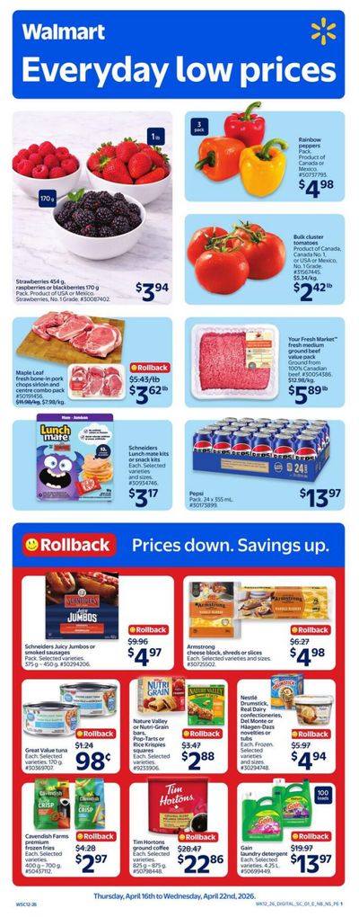 Walmart (Atlantic) Flyer April 16 to 22