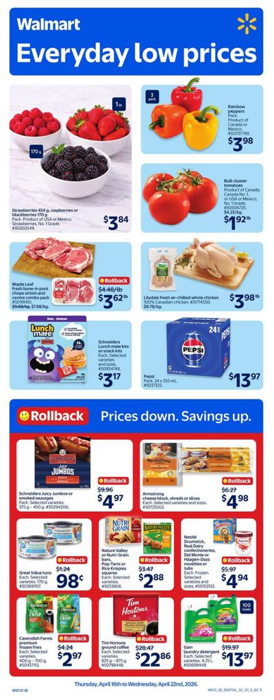 Walmart (West) Flyer April 16 to 22