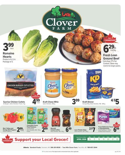 Clover Farm (AB) Flyer April 16 to 22