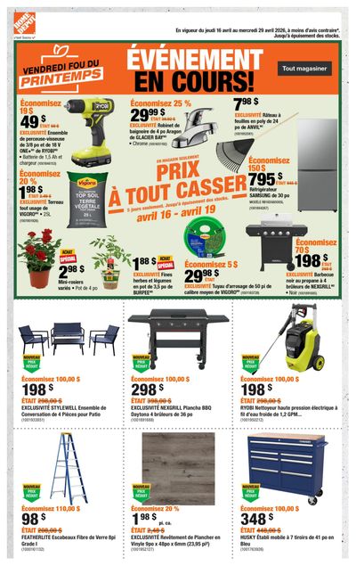 Home Depot (QC) Flyer April 16 to 29