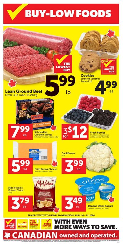 Buy-Low Foods Flyer April 16 to 22