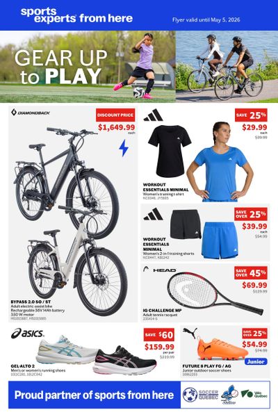 Sports Experts Flyer April 15 to May 5