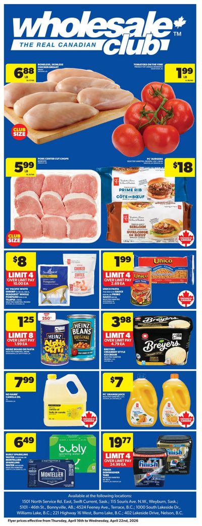 Real Canadian Wholesale Club Flyer April 16 to 22