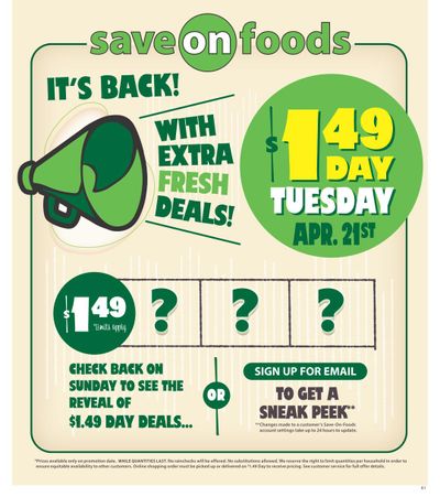 Save On Foods (BC) Flyer April 16 to 22