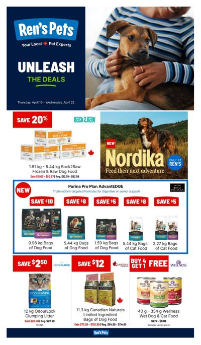 Ren's Pets Flyer April 16 to 22