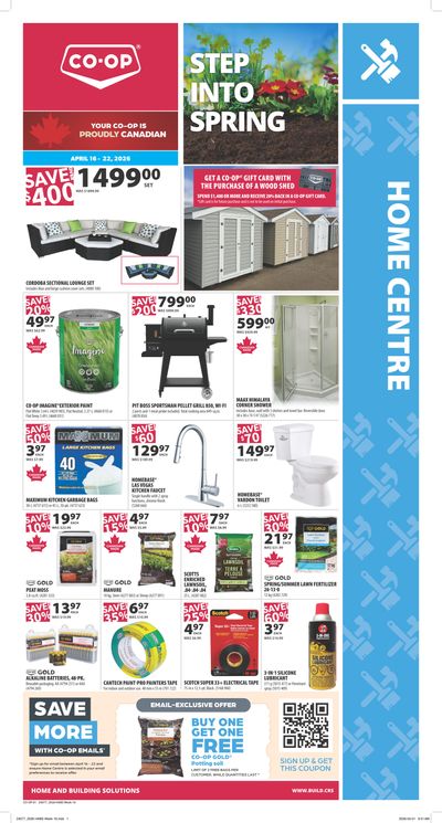 Co-op (West) Home Centre Flyer April 16 to 22
