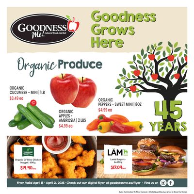 Goodness Me Flyer April 15 to 21
