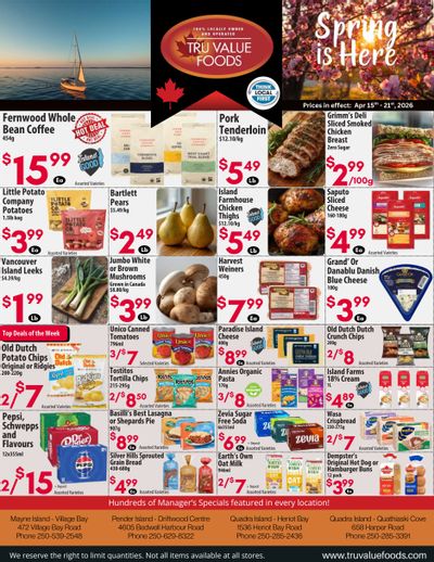 Tru Value Foods Flyer April 15 to 21