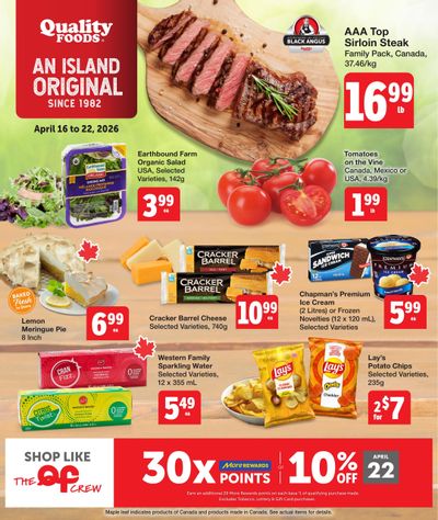 Quality Foods Flyer April 16 to 22