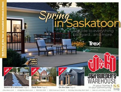 J&H Builder's Warehouse Flyer April 15 to May 5
