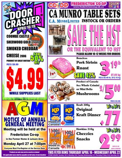 Fredericton Co-op Flyer April 16 to 22