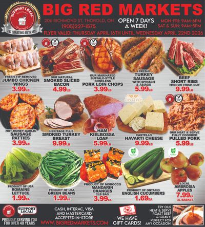 Big Red Markets Flyer April 16 to 22