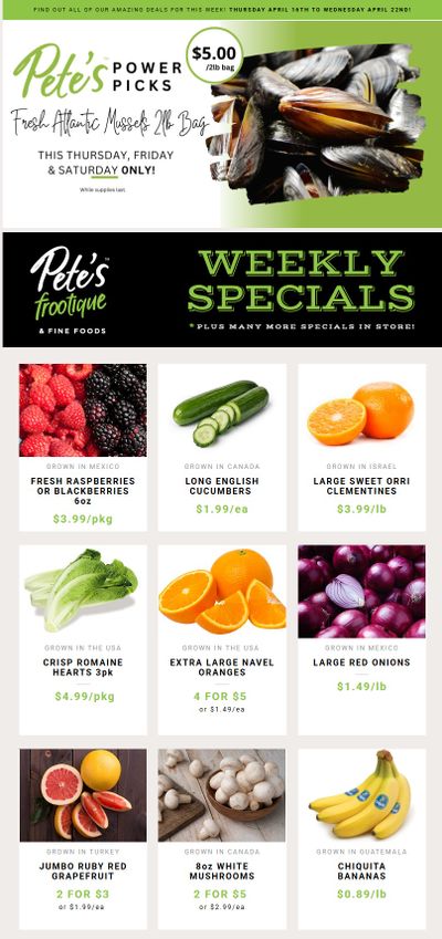 Pete's Fine Foods Flyer April 16 to 22