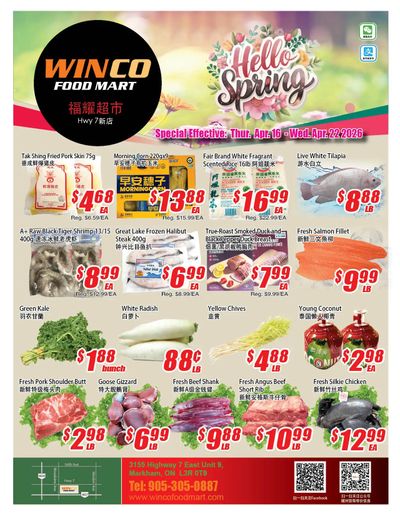 WinCo Food Mart (HWY 7) Flyer April 16 to 22