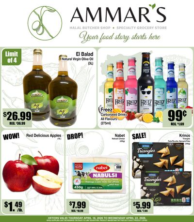 Ammar's Halal Meats Flyer April 16 to 22