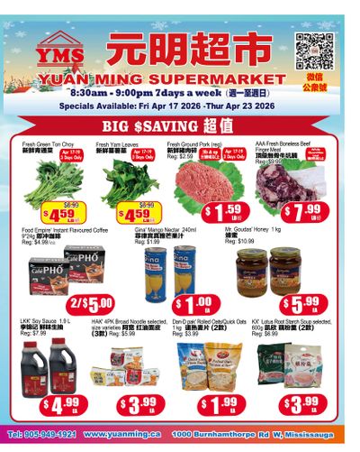 Yuan Ming Supermarket Flyer April 17 to 23