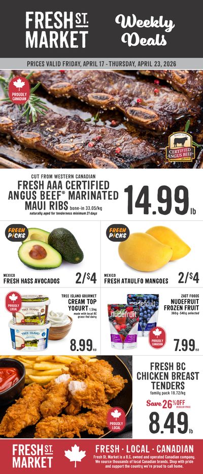 Fresh St. Market Flyer April 17 to 23