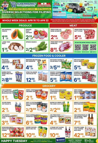 88 Supermarket Flyer April 16 to 22