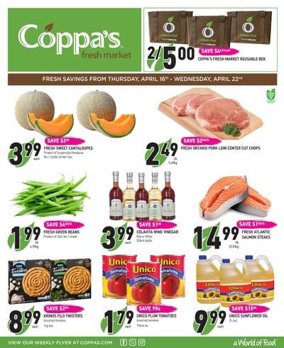 Coppa's Fresh Market Flyer April 16 to 22