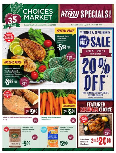 Choices Market Flyer April 16 to 22
