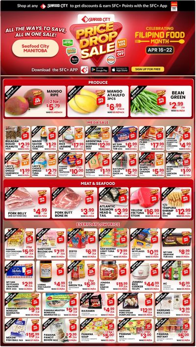 Seafood City Supermarket (MB) Flyer April 16 to 22