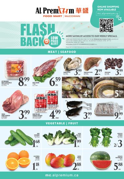 Al Premium Food Mart (McCowan) Flyer April 16 to 22