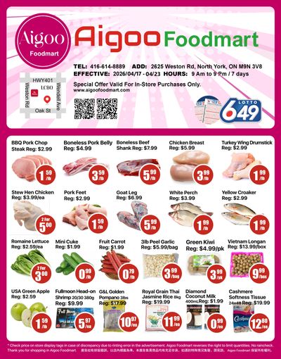 Aigoo Foodmart Flyer April 17 to 23
