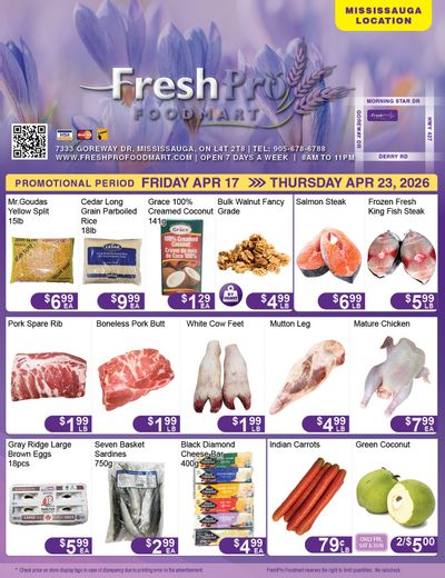 FreshPro Foodmart (Mississauga) Flyer April 17 to 23