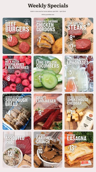 Meridian Farm Market Flyer April 16 to 22