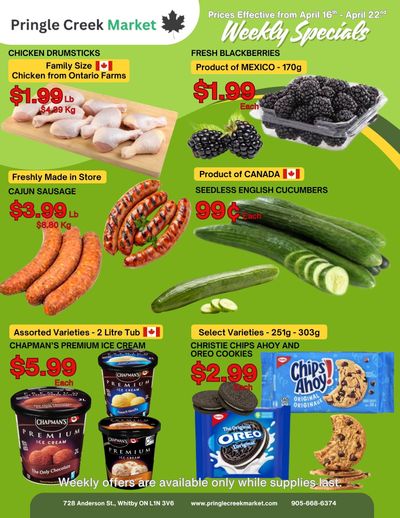 Pringle Creek Market Flyer April 16 to 22