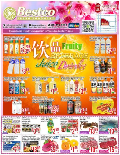 BestCo Food Mart (Scarborough) Flyer April 17 to 23