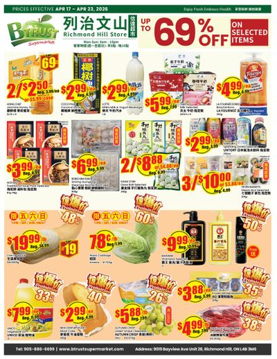 Btrust Supermarket (Richmond Hill) Flyer April 17 to 23
