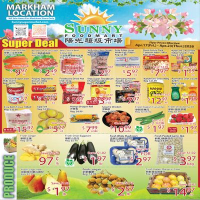 Sunny Foodmart (Markham) Flyer April 17 to 23