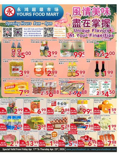 Yours Food Mart Flyer April 17 to 23