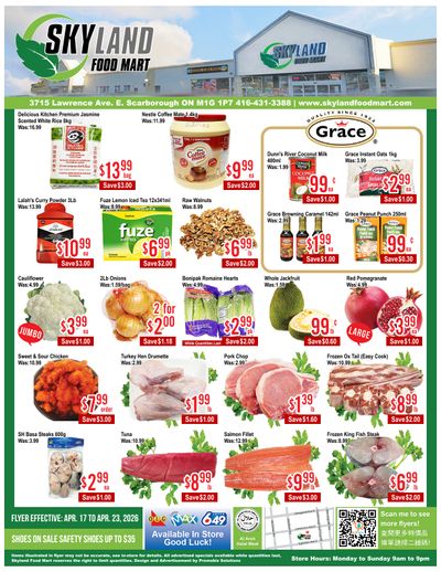 Skyland Food Mart Flyer April 17 to 23