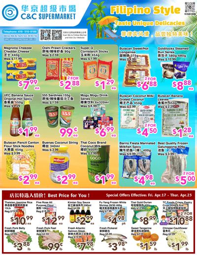 C&C Supermarket Flyer April 17 to 23