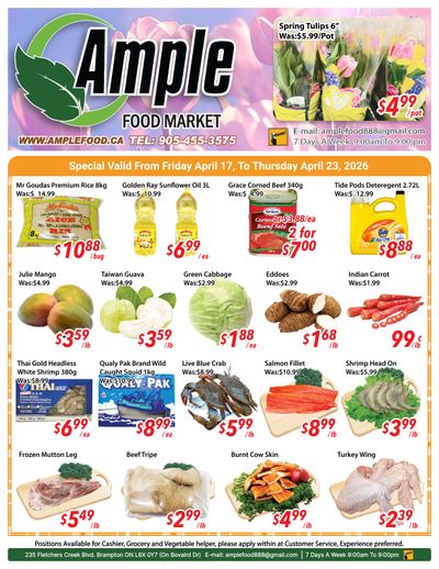 Ample Food Market (Brampton) Flyer April 17 to 23