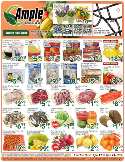 Ample Food Market (North York) Flyer April 17 to 23