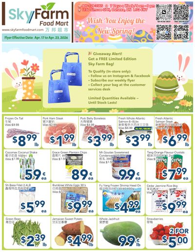 SkyFarm Food Mart Flyer April 17 to 23