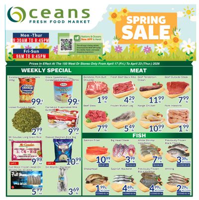 Oceans Fresh Food Market (Brampton) Flyer April 17 to 23