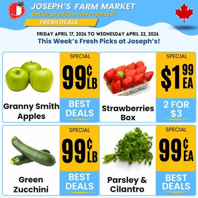 Joseph's Farm Market Flyer April 17 to 22