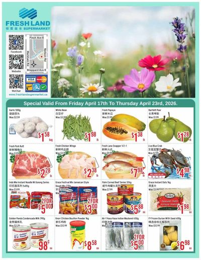 FreshLand Supermarket Flyer April 17 to 23