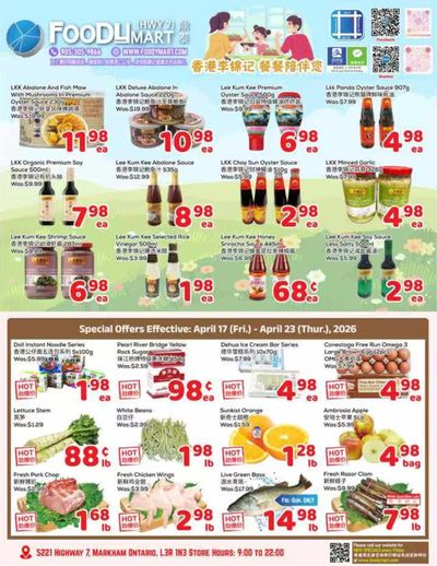 FoodyMart (HWY7) Flyer April 17 to 23