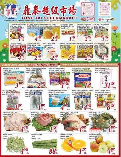 Tone Tai Supermarket Flyer April 17 to 23