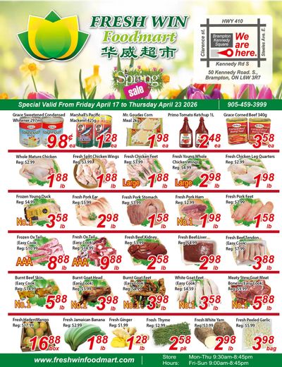 Fresh Win Foodmart Flyer April 17 to 23