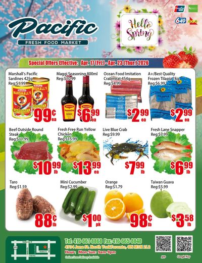 Pacific Fresh Food Market (North York) Flyer April 17 to 23