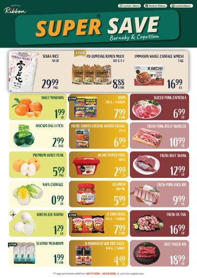 Market Ribbon Flyer April 17 to 23