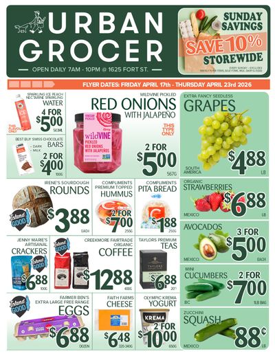Urban Grocer Flyer April 17 to 23