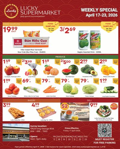Lucky Supermarket (Surrey) Flyer April 17 to 23